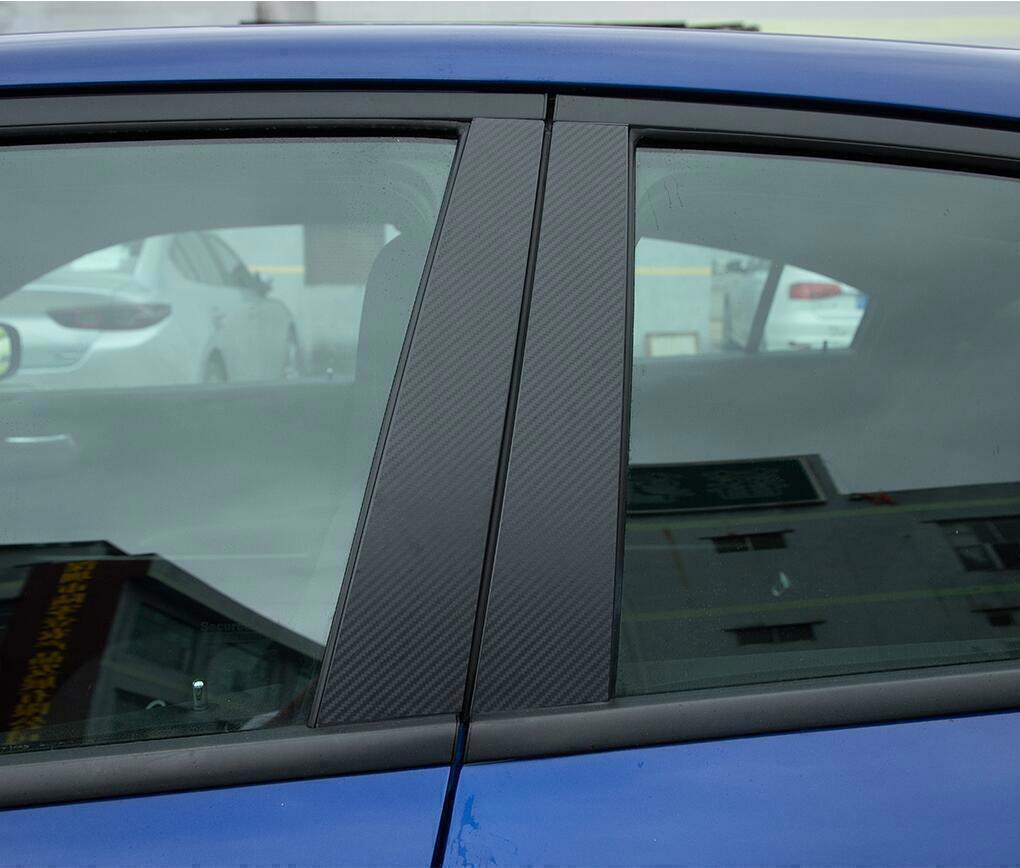 for Dodge Charger 2015-21 Carbon Fiber Style Pillar Posts Door Window Strip Trim