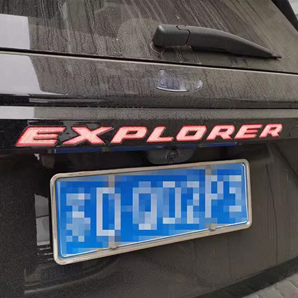 for Ford Explorer 2020-2023 LED Badge Rear Door Trunk Light Brake Tailgate Lamp