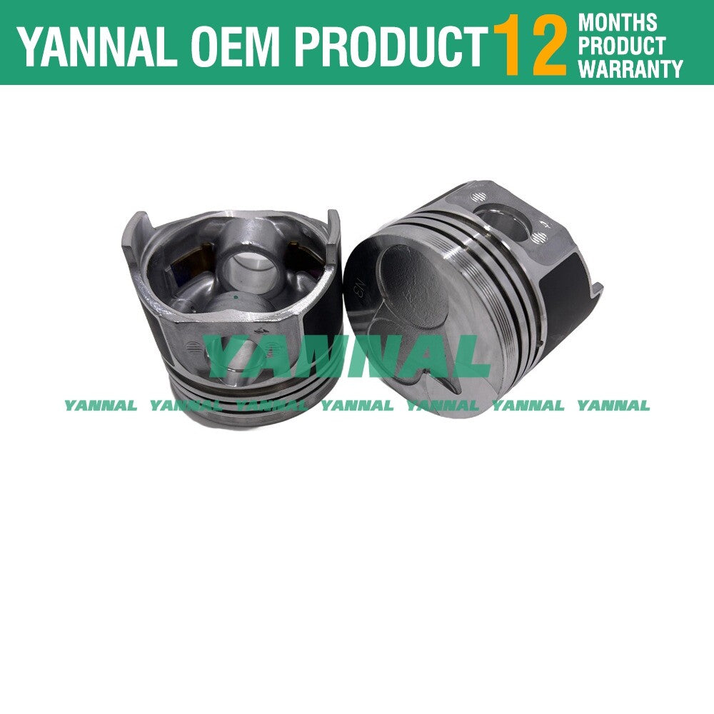 New piston kit and ring STD for V1305 engine, 4 cylinders, 76 mm.
