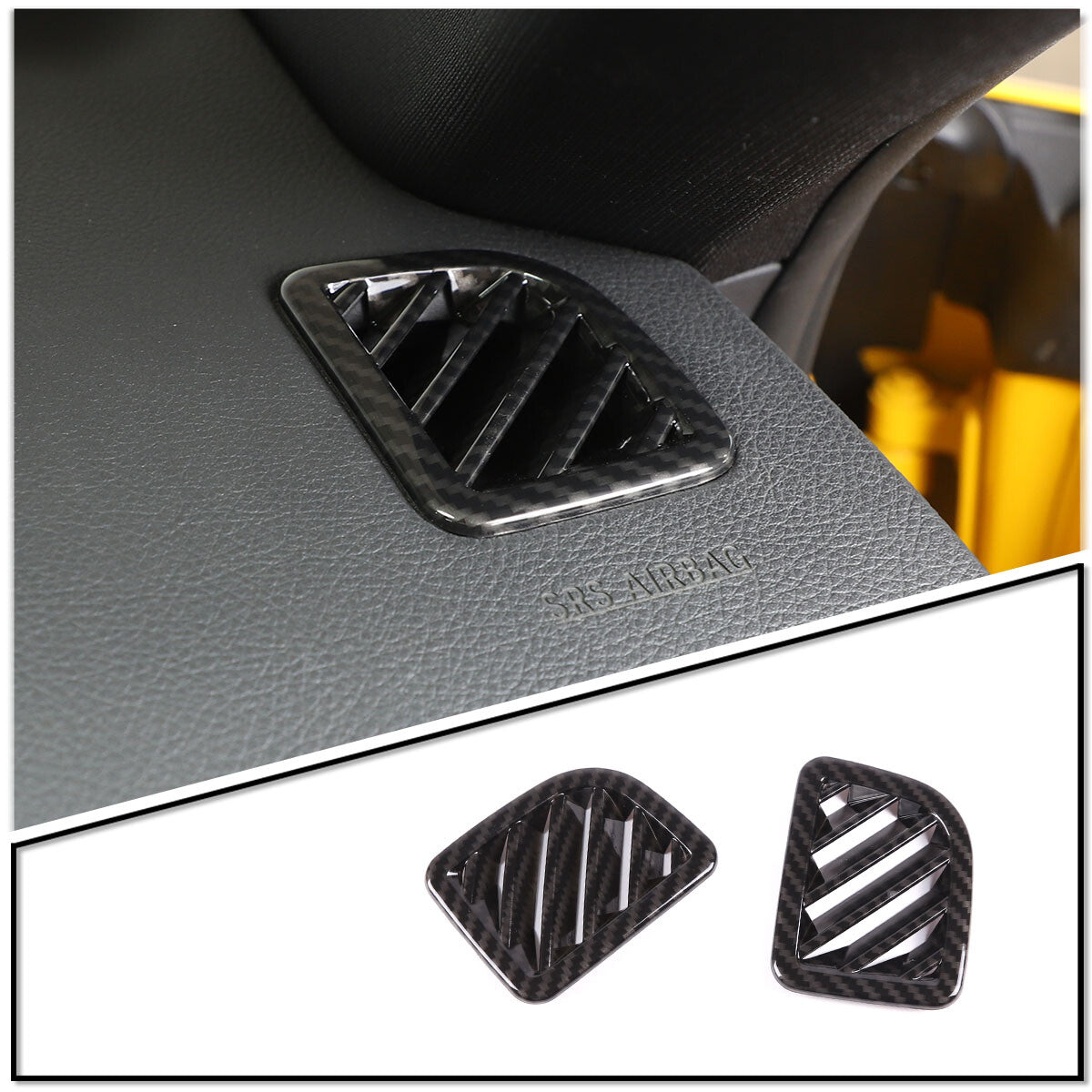 Black wooden gear shift blade cover decoration suitable for C-E-Class W203/204 S204 W211- v