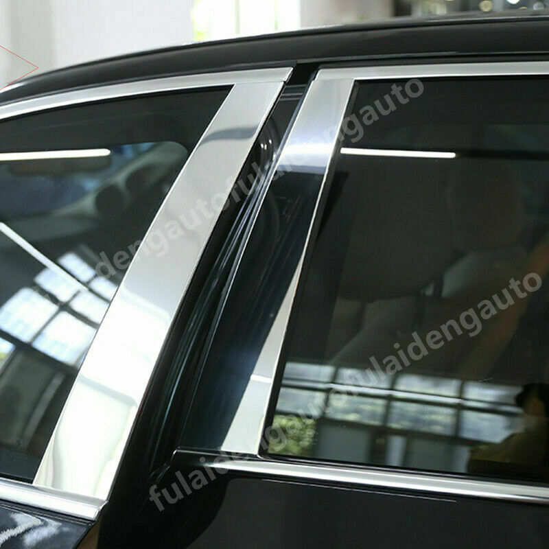 Chrome Pillar Posts for Audi Q3 2019-2023 10pc Set Door Trim Piano Cover Kit