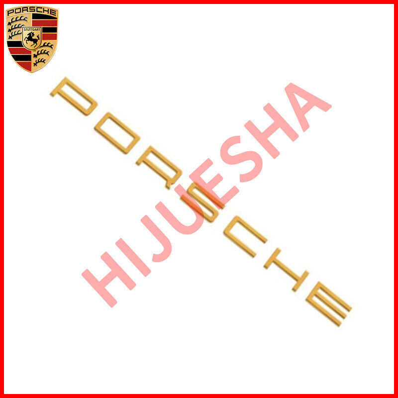 Gold P-O-R-S-C-H-E Letters Rear Badge Emblem Look Deck lid 991-559-235-91