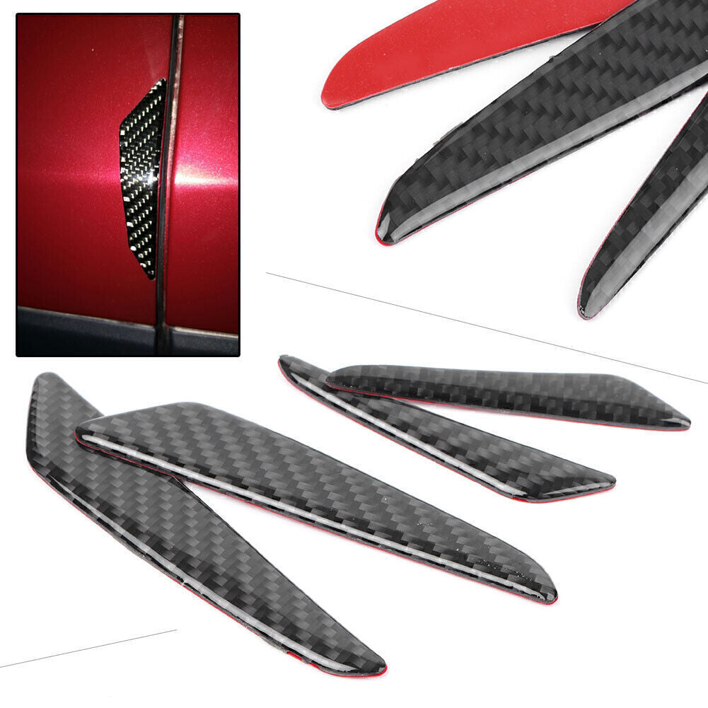 4x Car Carbon Fiber Style Door Protector Strip Anti-collision for Mercedes Benz