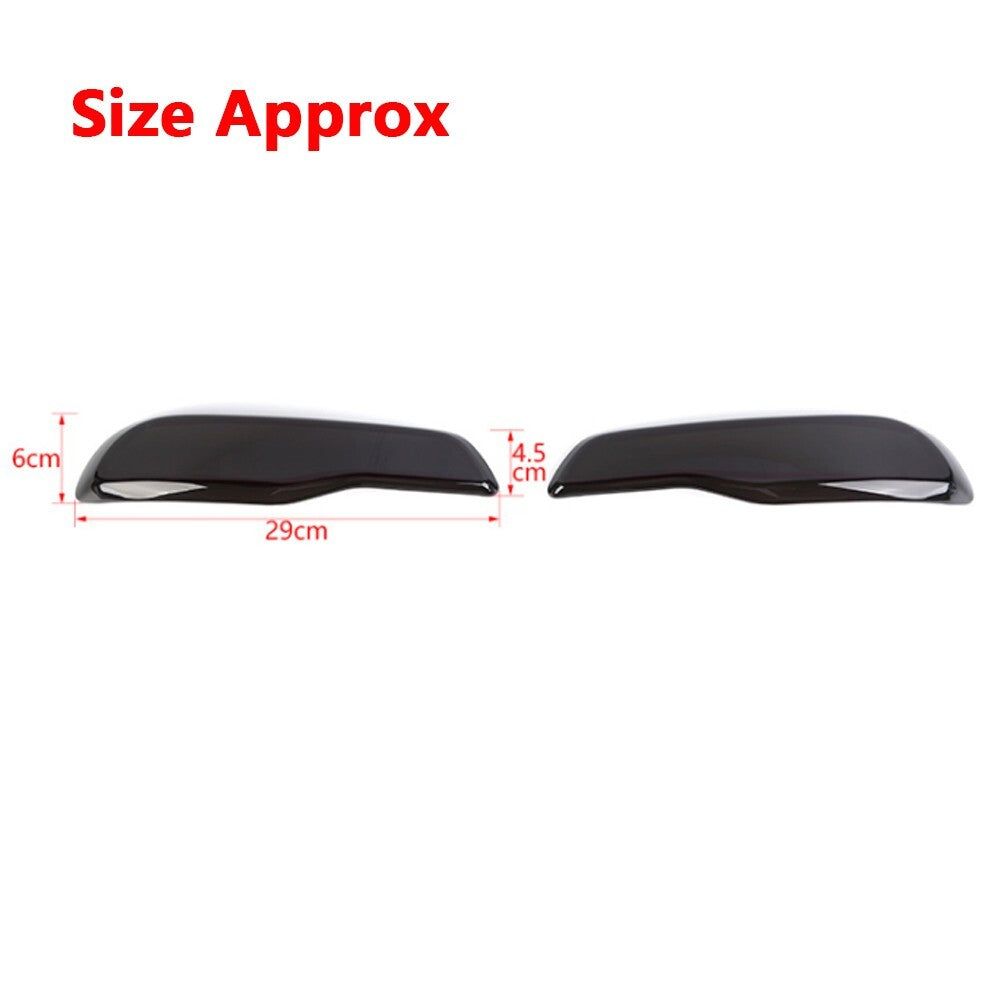 Smoked Black Rear Fog Light Lamp Cover Trim Decor for Jeep Cherokee 2014-2017