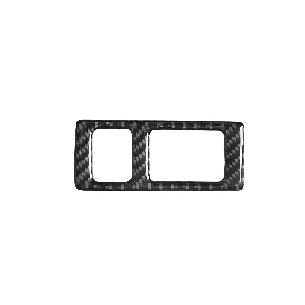 2pcs Red Carbon Fiber Front Door Pull Cover Trim For Fiesta 2011-2015 v