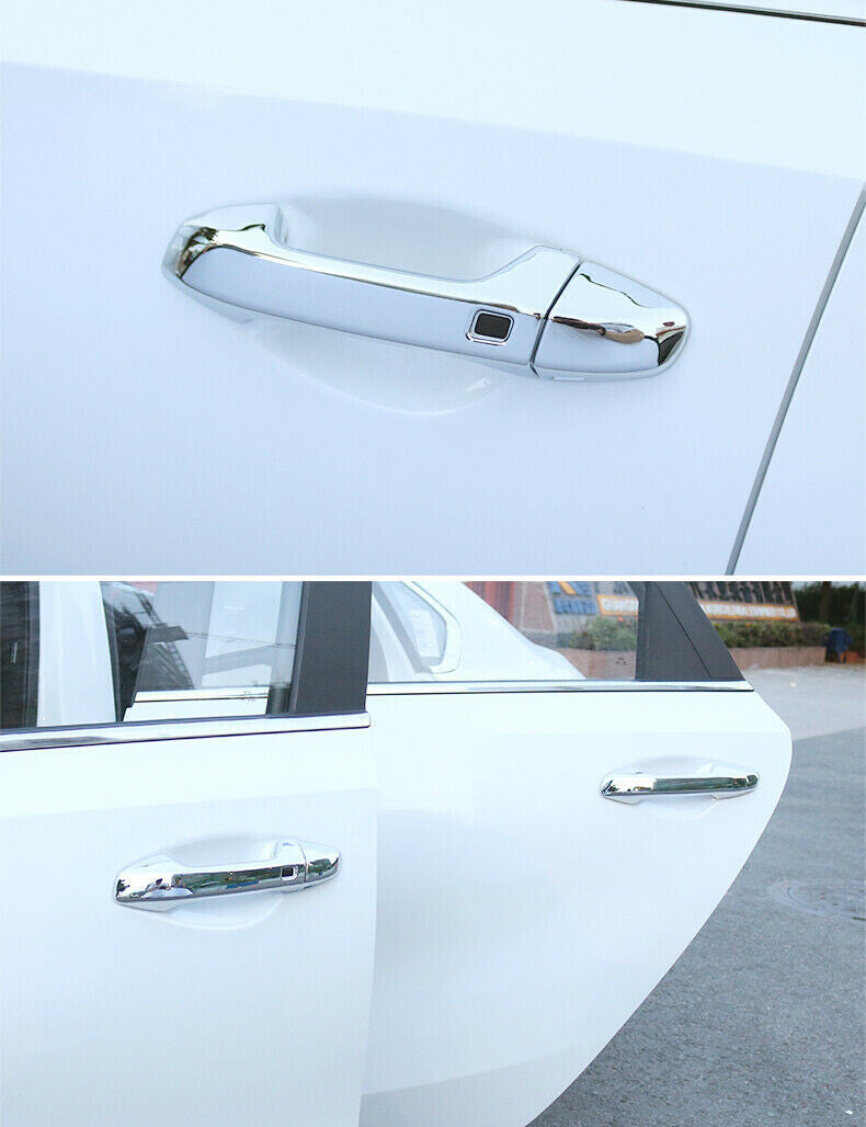 for Kia Seltos 2020-2023 Chrome Exterior Side Door Handle molding Cover Trim 5x