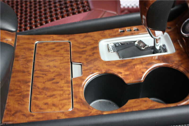 3P Console Gear Shift Frame Cover Trim for Nissan Murano 15-18 Peach Wood Grain
