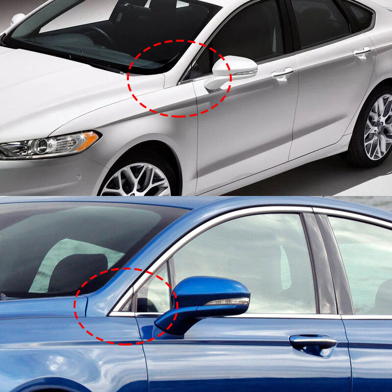 Left + Right Fender Pillar Trim Mirror Corner Molding for 2013-2018 for Ford Fusion