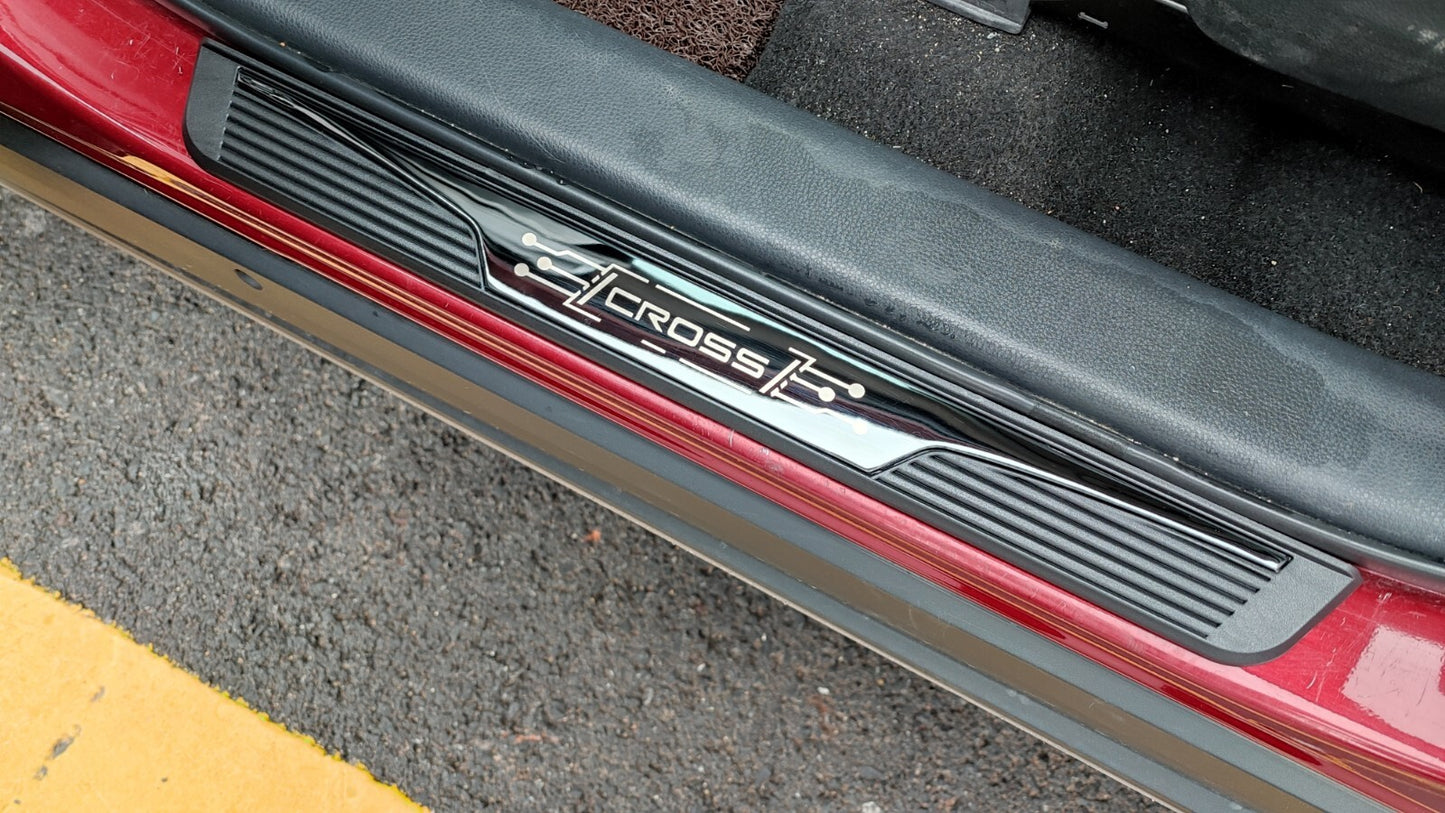 For 2023 for Ford Everest Accessories Door Sill Protector Scuff Guard Plate Cover