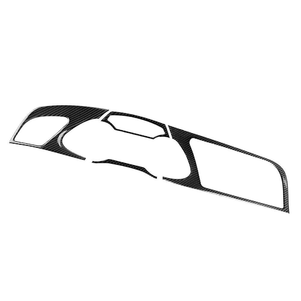 for Audi A4 B8 2009 2010-2016 4x Carbon Fiber Console Dashboard Panel Trim