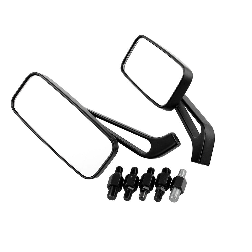 Motorcycle Rectangle Steady Rearview Mirrors 8/10Mm for Honda for Suzuki for Kawasaki Q
