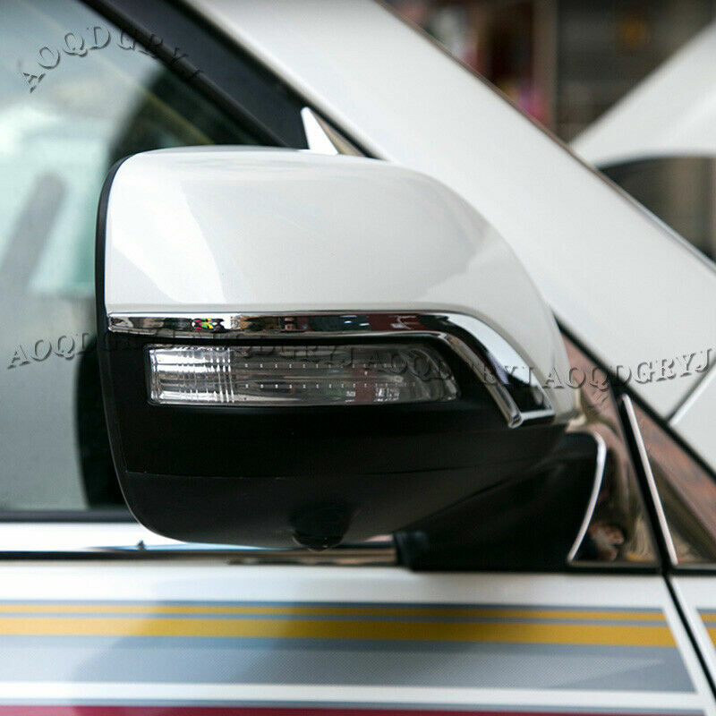 Pearl White Rear-View Mirror Cover Replace for Toyota for Land Cruiser LC200 2016-21