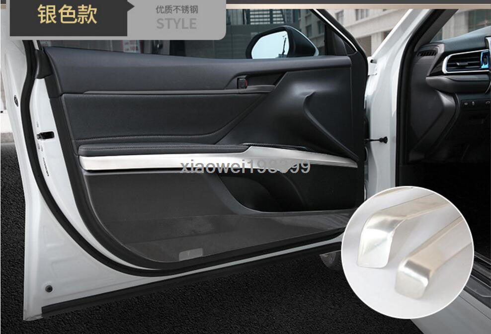 Stainless Inner Door Handle Armrest Stripe Cover trim for Toyota for Camry 2018-2023