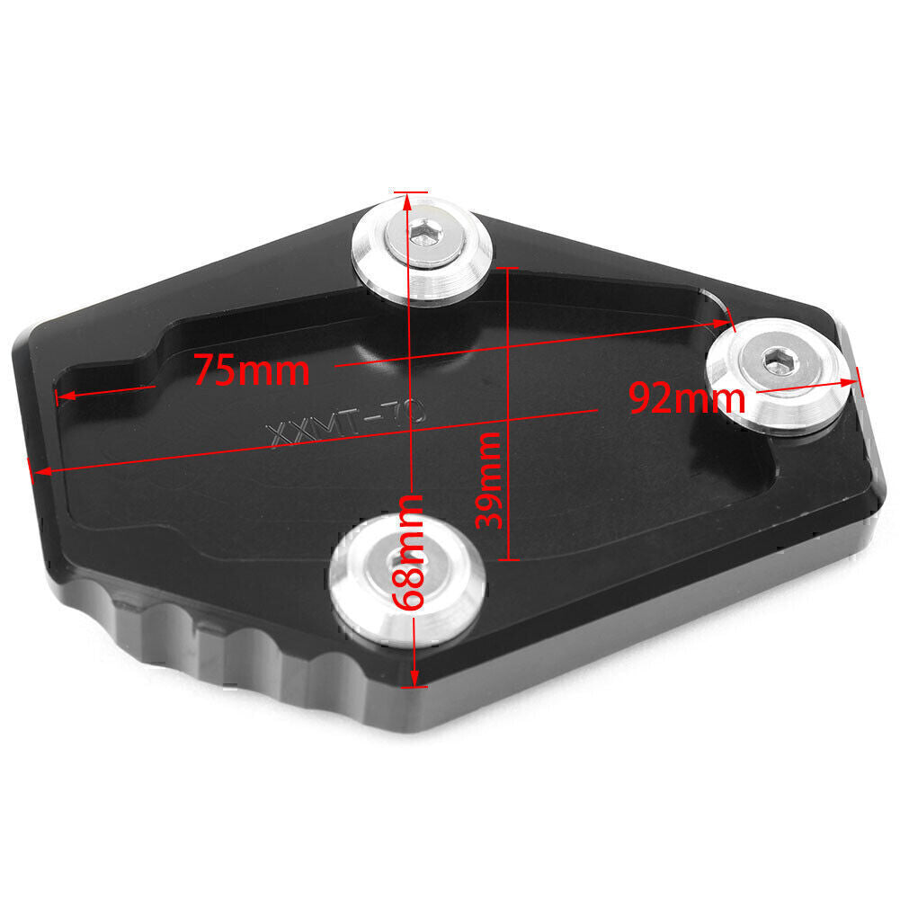 Sidestand Kickstand Extension Stand Plate Pad Fit for DUCATI Multistrada 1200/1200S Q