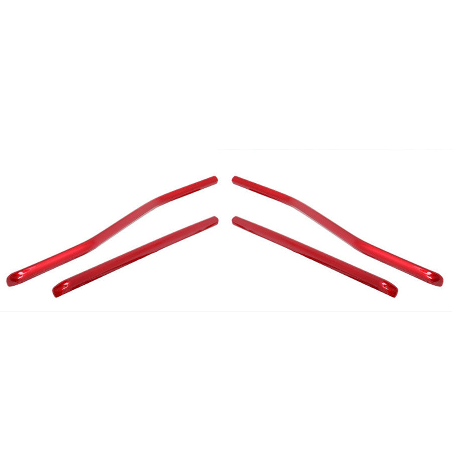Inner Window Switch Panel Strip Cover Trim 4P Red for Toyota Highlander 20-2024