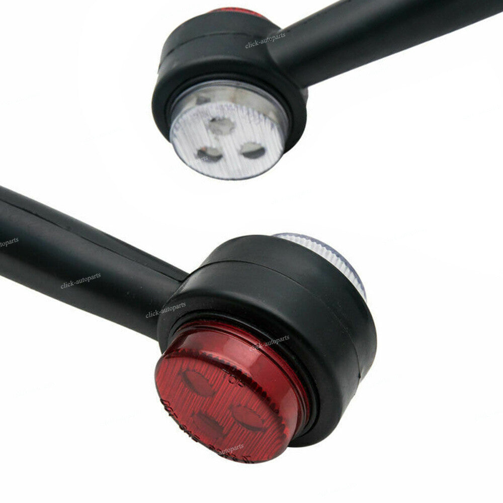 2Pcs Outline Side Marker Light Lamp 12V 9 LED 20cm fits Trailer Truck Car Lights Q
