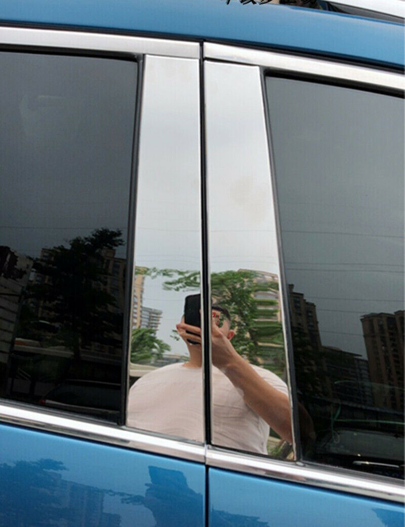 Chrome Pillar Trim for Cadillac SRX 2010-2016 6Pcs Car Door Cover Mirrored Posts