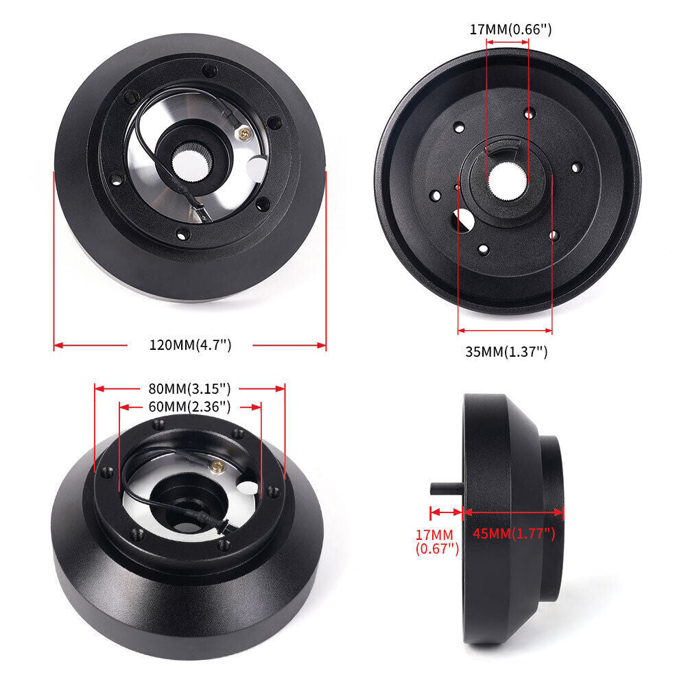 E30H Steering Wheel Short Hub Adapter for BMW M3 M5 318I 325 528 6Series 7Series