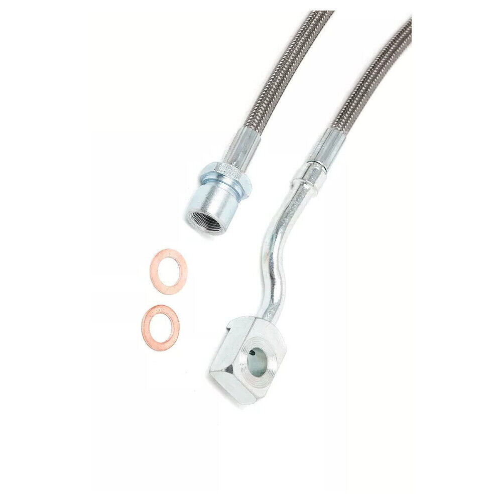 2PCS 89370 Front Steel Extended Brake Lines for Chevy Silverado 1500 2/3500 HD Q