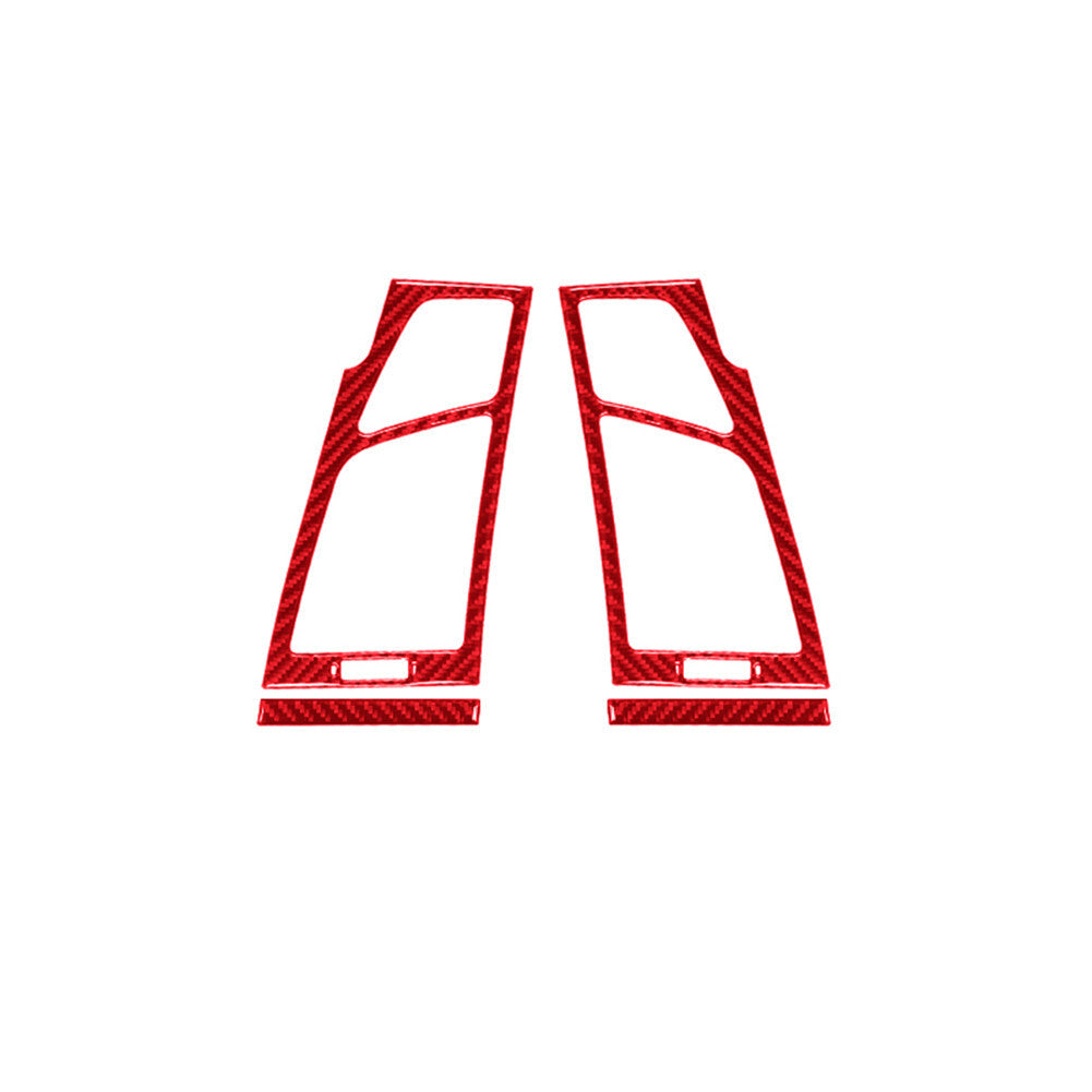 Red Carbon Fiber Side Air Vent Outlet Cover Trim For Sonic 2012-2016 v