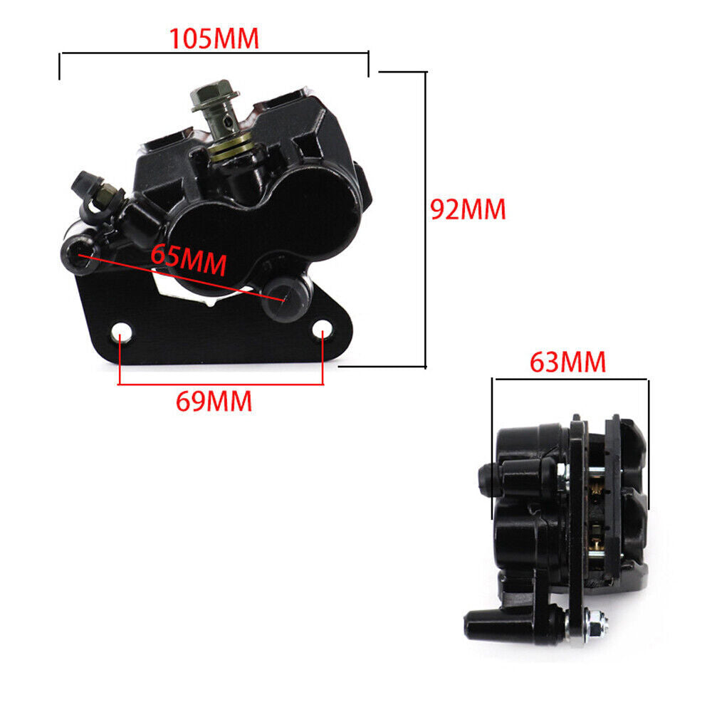 Motorcycle Front Brake Caliper w/Master CylinderBrake Pad Aluminum Alloy Set