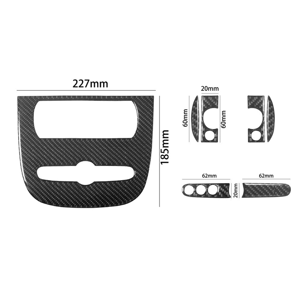 Red Carbon Fiber Speedometer Panel Cover Trim For Lancer 2008-2015 v