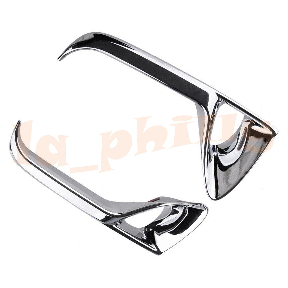 Front Fog Light Lamp Cover Trim Fit for Lexus RX350 2016 2017 2018 2019 Chrome