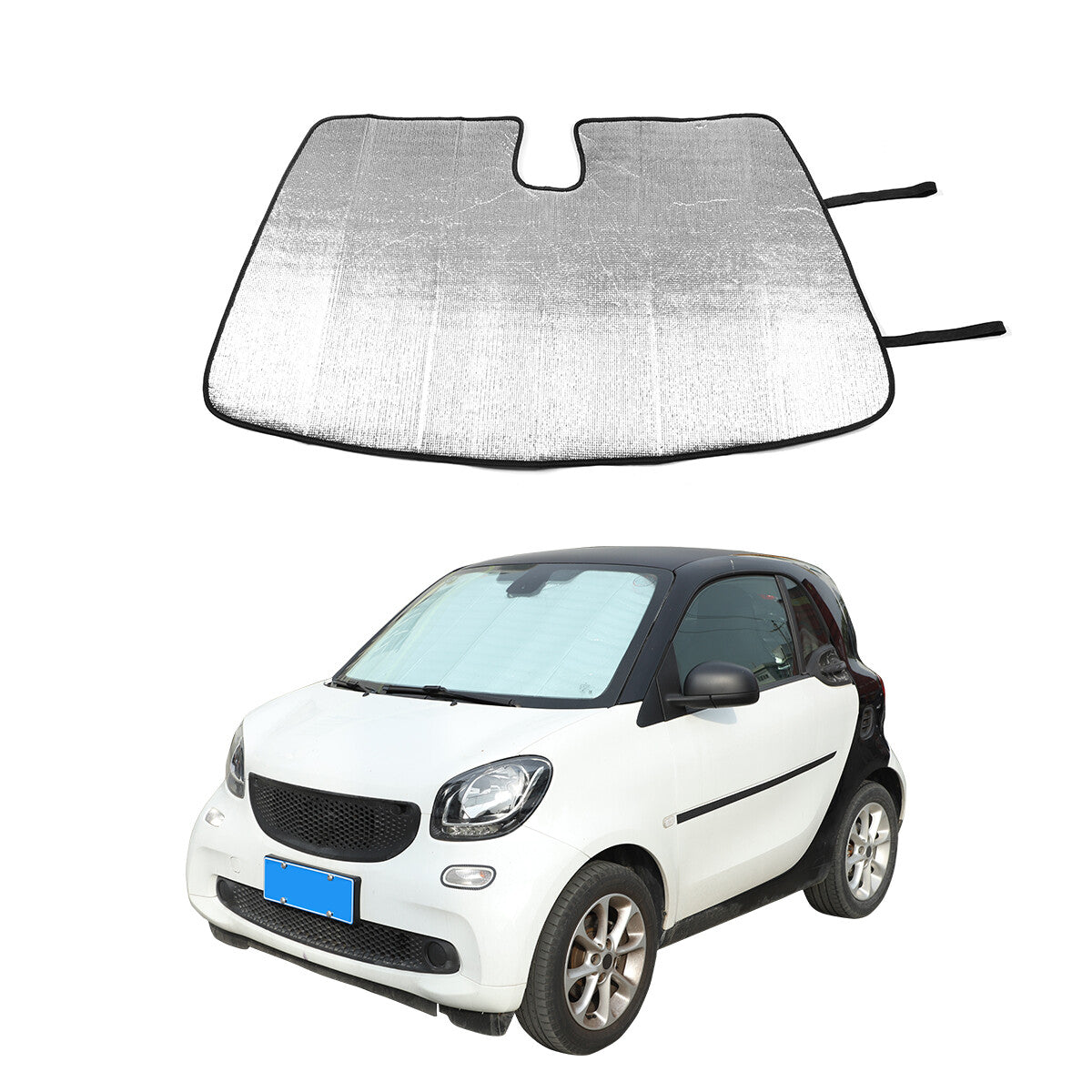 Front windshield sunshade/UV shading block suitable for Smart Fortwo 2009 - 2021 - n