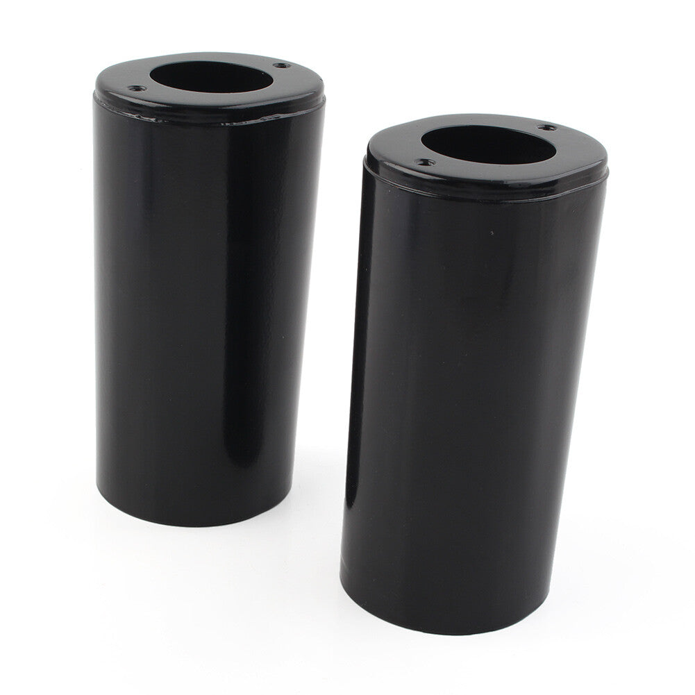 6.5 Fork Slider Covers Cowbell for Harley Touring FL 1984-2013 2012 2011 Black