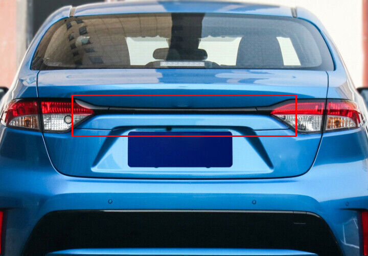 for Toyota for Corolla 20-24 Carbon Fiber Look Rear Door Trunk Lid Tailgate Strip 1P