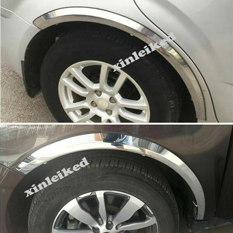 4x for Mazda 3 Axela 2014-2018 Chrome Stainless Fender Wheel Well Cover Trim Set