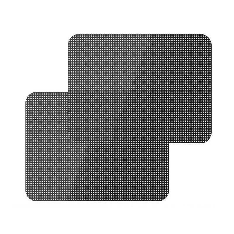 2 x PVC car side window mesh sunshade film, solar mesh film, UV protective film - n
