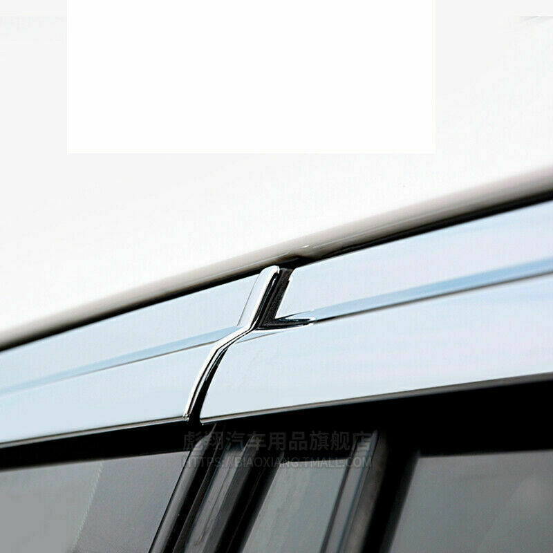 6P for Lexus GX460 2010-2020 Chrome Window Visor Vent Shades Sun Rain Wind Guard