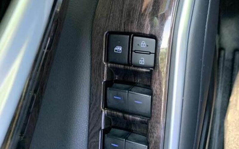 Wood Grain Window Lift Panel Switch Cover for Toyota Highlander 2020-2023