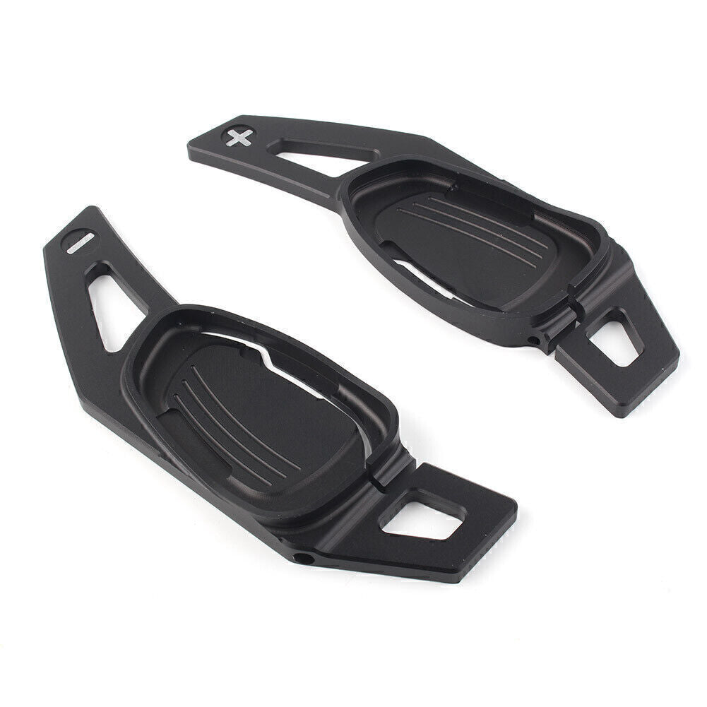 for Audi for A5 /S5/SA5 2016 Black 2x Steering Wheel Shift Paddle Shifter Trim Cover