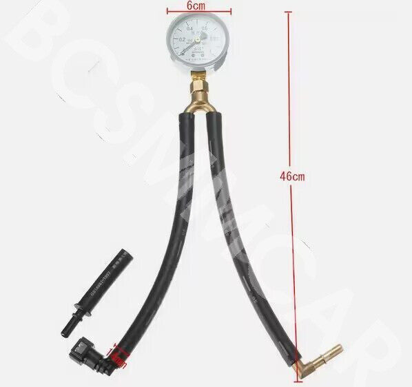 Fuel Injection Gauge Pressure Tester Test Kit Accessory Car System Pump Tool Set