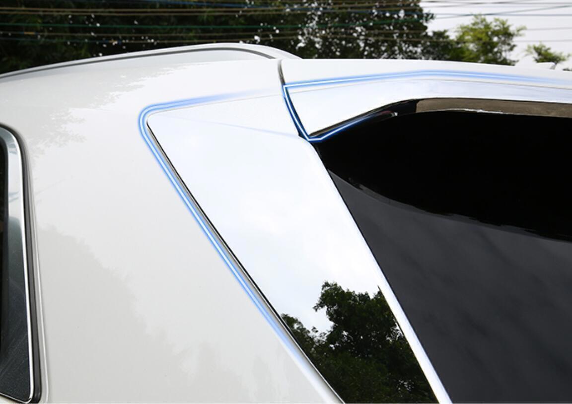 for Cadillac XT5 2018-2022 Chrome Rear Window Triangle Wing Cover Trim ABS Decor
