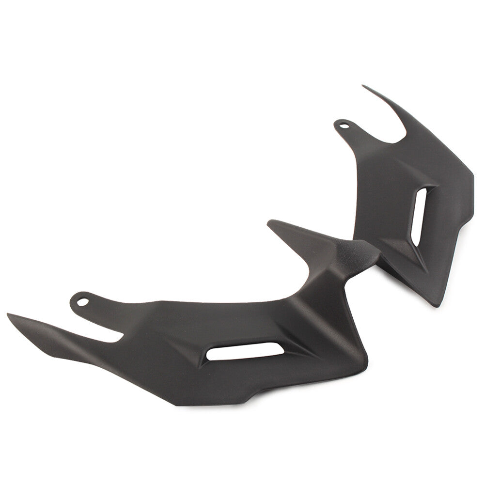 Black Front Fairing Aerodynamic Winglets Spoiler for Yamaha YZF R3 R25 2014-2018
