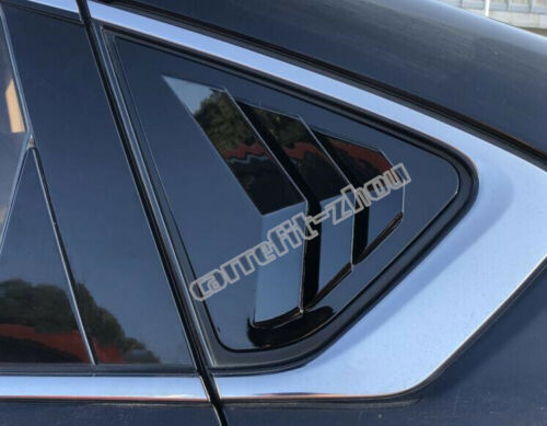 2for Nissan Altima 2013-2018 Black ABS Outer Side Vent Window Scoop Louver Trim