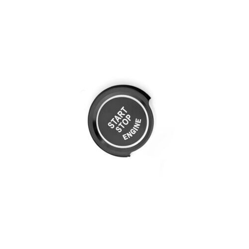 Fit for BMW X2 2018-2021 Cover Trim Ring Engine Start/Stop Button Black Aluminum