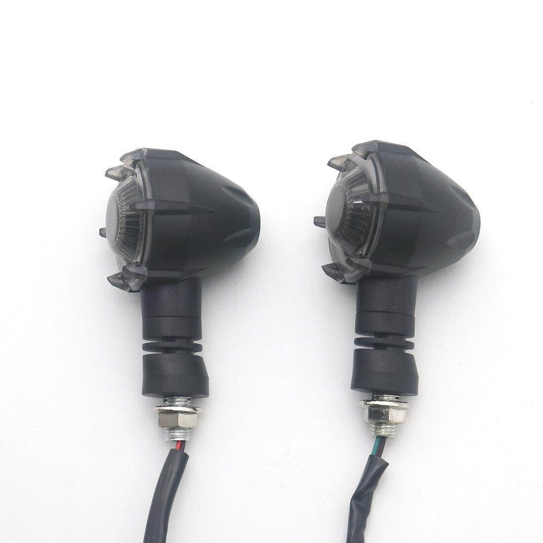 New Black LED Amber Flowing Water Turn Signal Indicator Light With Running Light Q