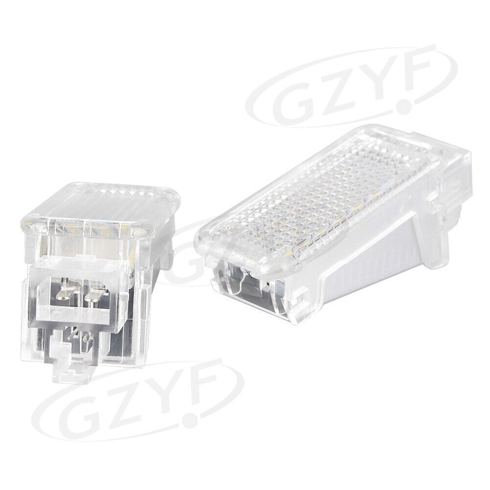 Clear LED License Plate Lights Rear Lamp 2pcs for Audi A3 A6 S4 Q7/A4 A6 Quattro