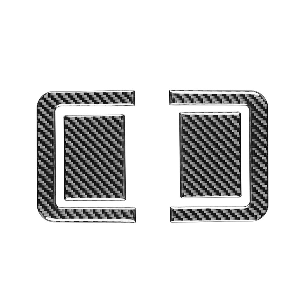 Carbon Black 4x Rear for Seat Adjustment Panel Cover Trim for Toyota Tundra 2014-21