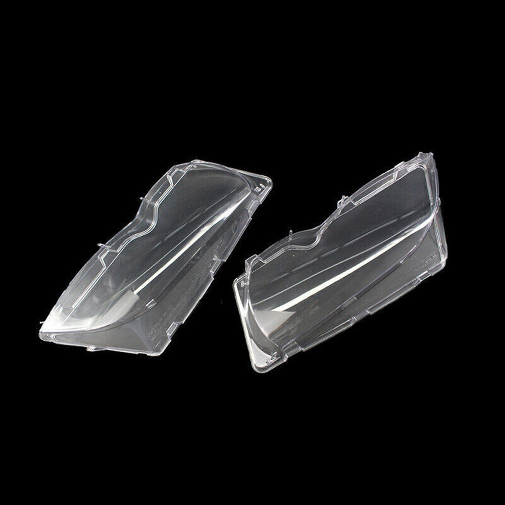 2Pcs Plastic Car Headlight Lens Cover Lampshade for BMW 3 Series E46 02-05