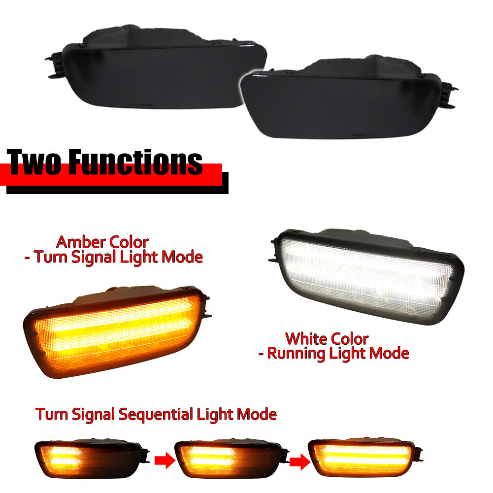 Suitable for 01 02 03 04 Tacoma smoked front switch LED signal position light- v