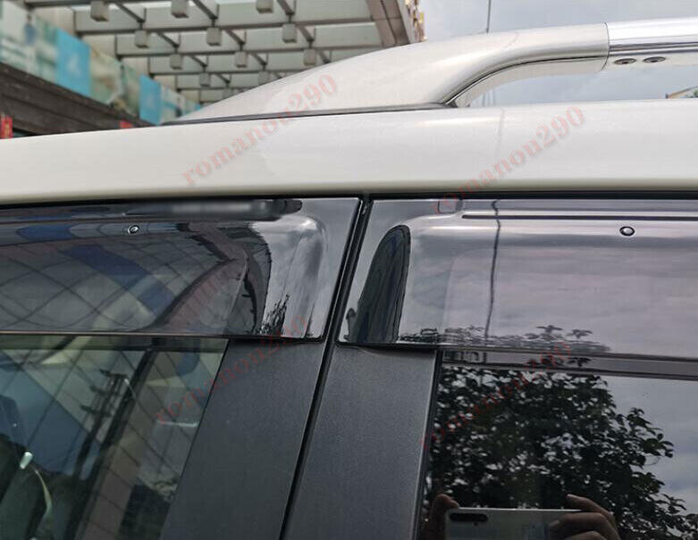 for Toyota for Land Cruiser 08-21 Smoke Window Visors Sun Rain Guard Vent Deflectors