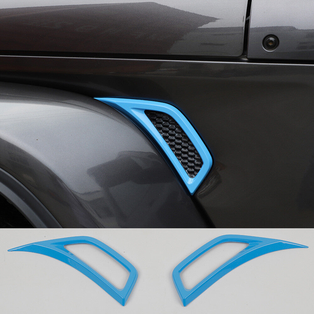 37¡ÁLight Blue Exterior Accessories Full Set Trim for Jeep for Wrangler JL 4Dr 2018+