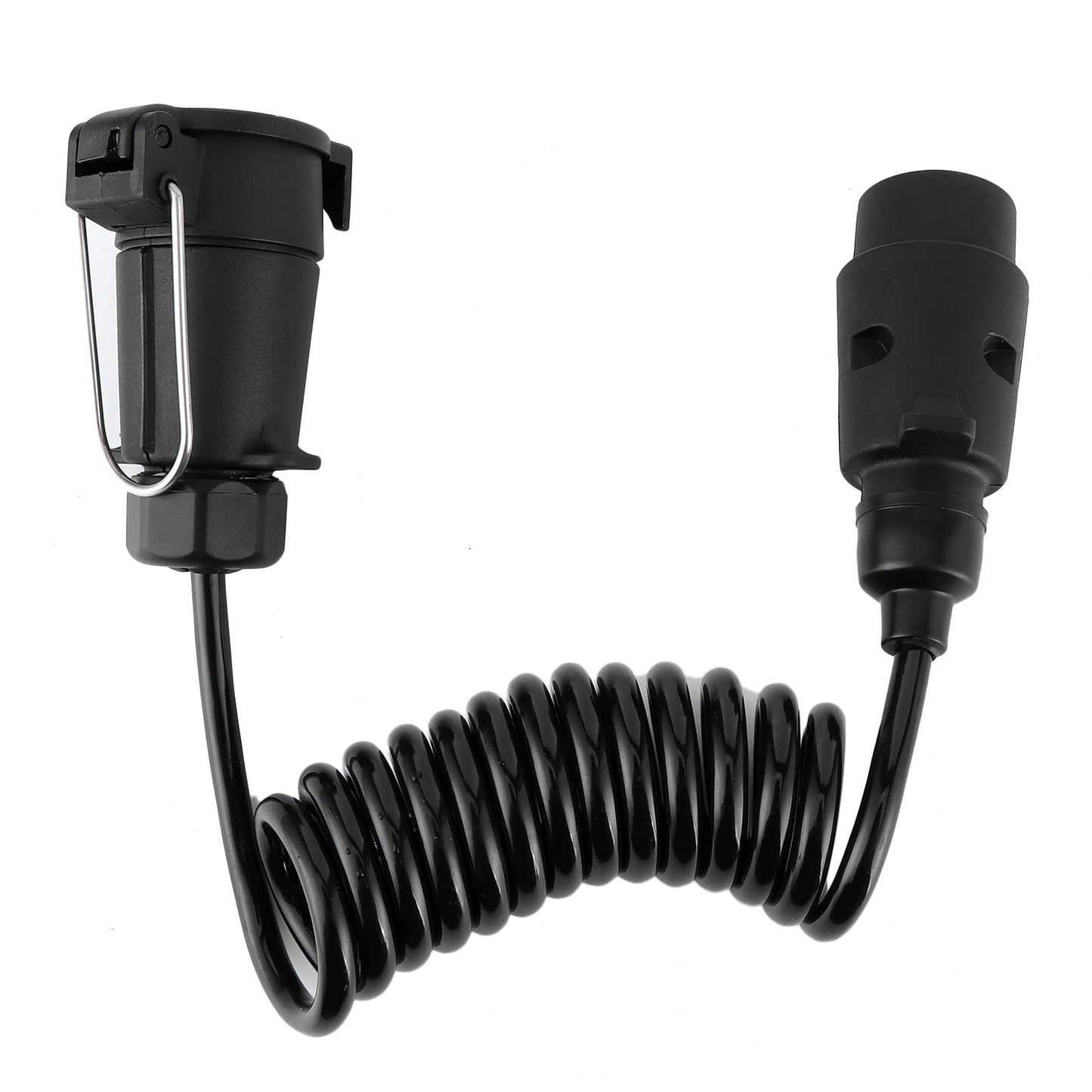 Caravan Spring Cable 2m Spring Cable Cord 7Pin Trailer Plug Socket Adapter Q