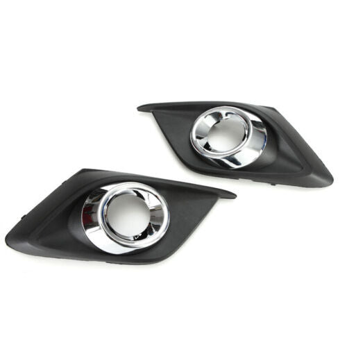 Pair Clear Lens Fog Driving Light Set w/Bezel Wires Switch 2014-2016 for Mazda 3