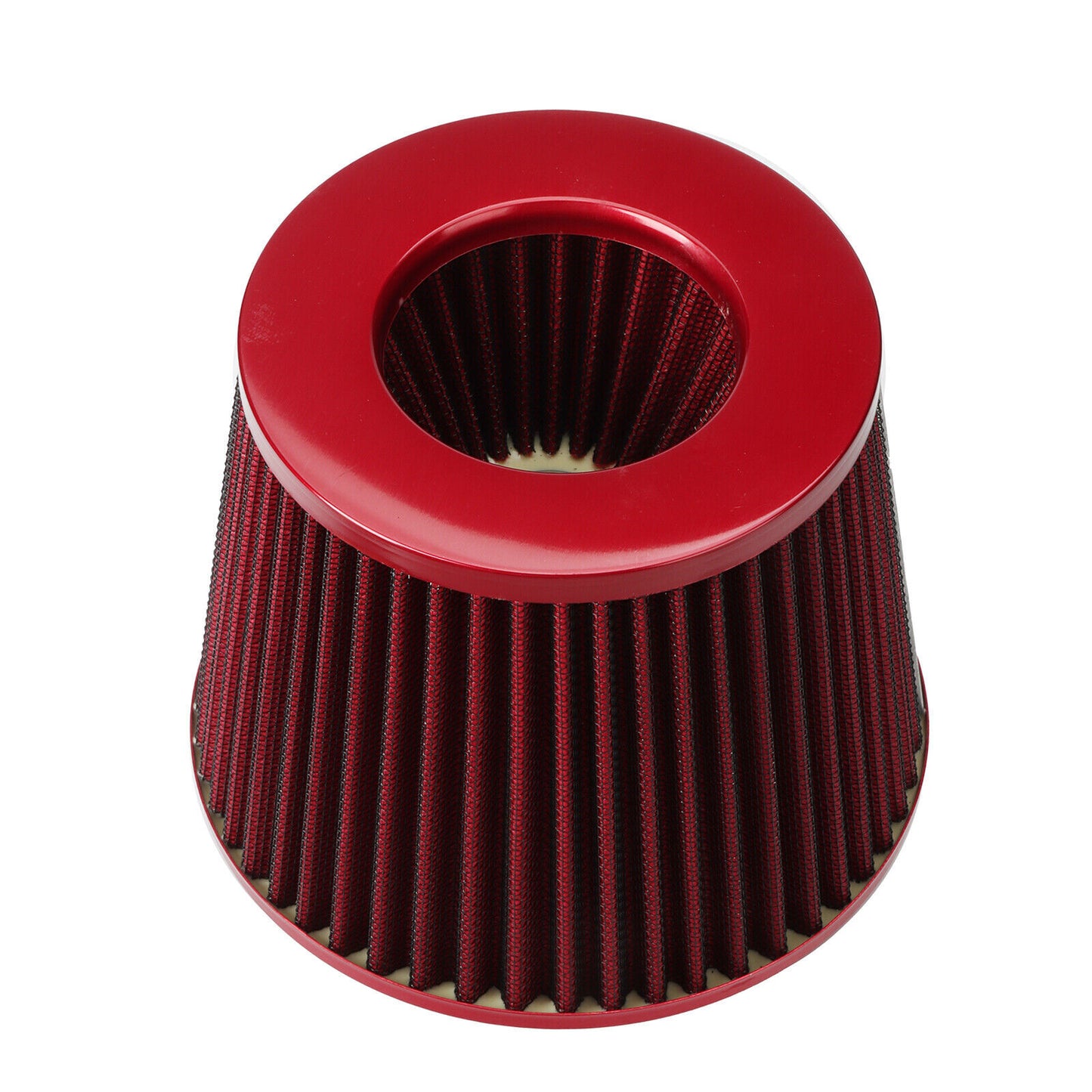 Set NEW Red Car Cold Air Intake Filter Induction Kit Pipe Power Flow Hose System Q